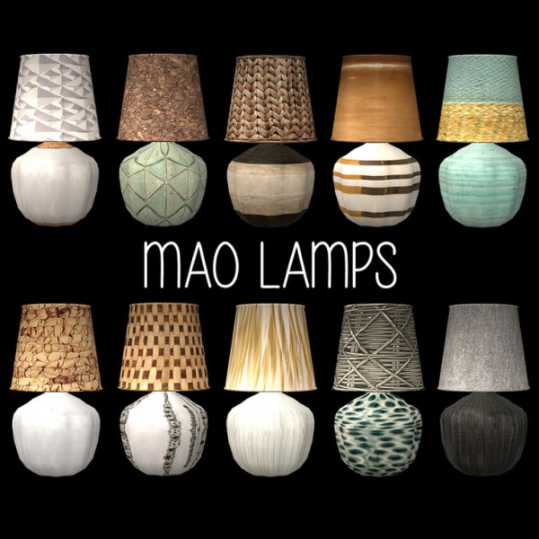  Leo 4 Sims: Mao Table Lamp