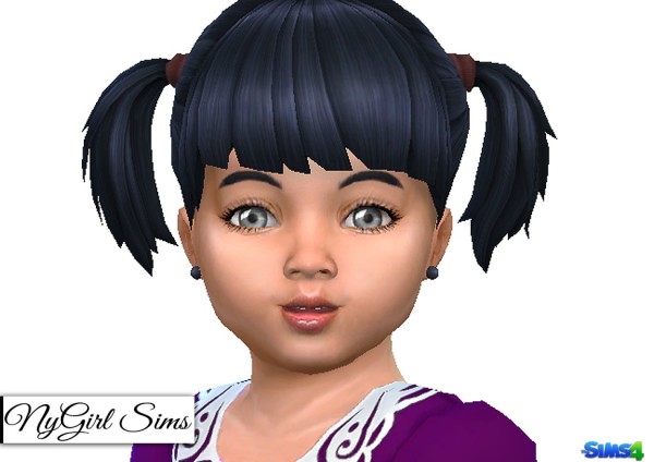  NY Girl Sims: Colored Pearl Toddler Earrings