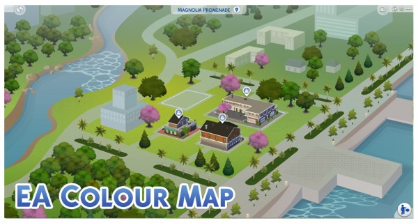  Mod The Sims: Magnolia Promenade Colour Map Override by Menaceman44