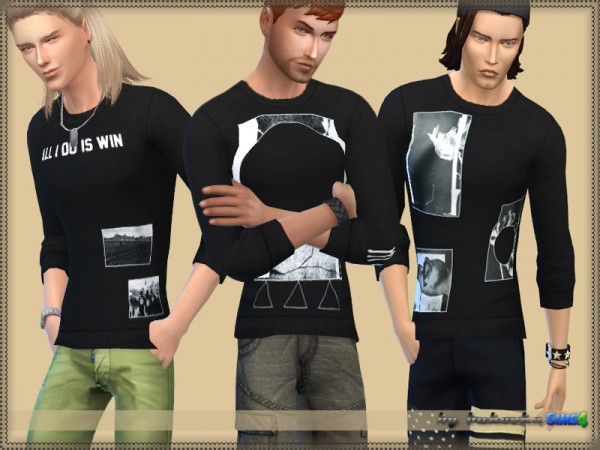  The Sims Resource: Sweater print 2 by bukovka