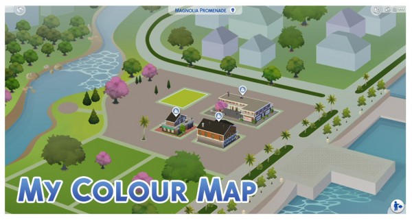  Mod The Sims: Magnolia Promenade Colour Map Override by Menaceman44