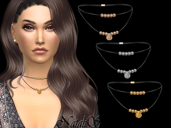  The Sims Resource: Western style short necklace by NataliS