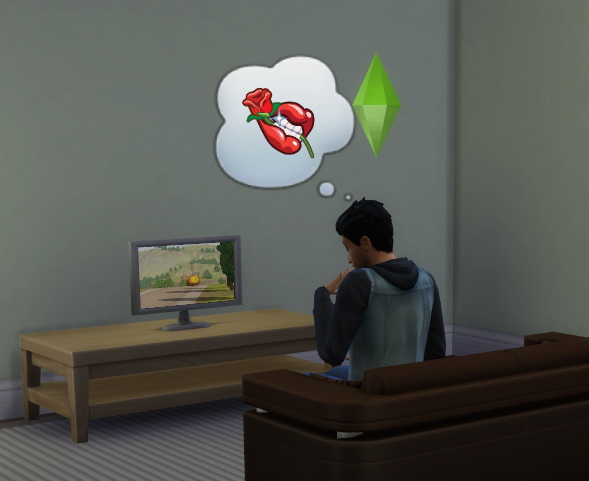  Mod The Sims: No flirty moodlet from romantic TV shows by Candyd