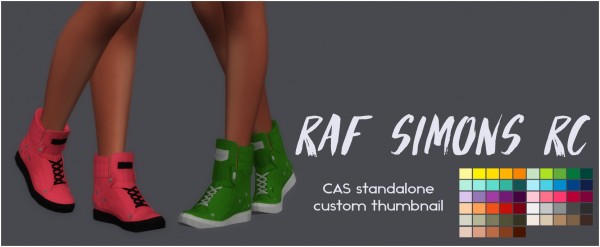  Simsworkshop: Raf Simmons shoes by Sympxls