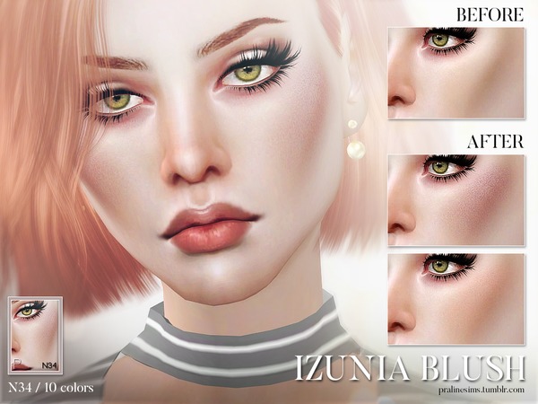  The Sims Resource: Izunia Blush N34 by Pralinesims