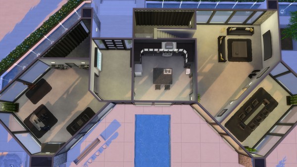  Mod The Sims: Ultra Modern Mansion by drscott111