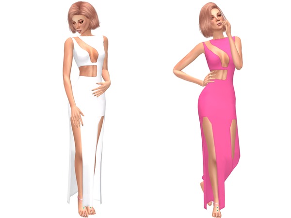  The Sims Resource: Jadelyn Dress by itsleeloo