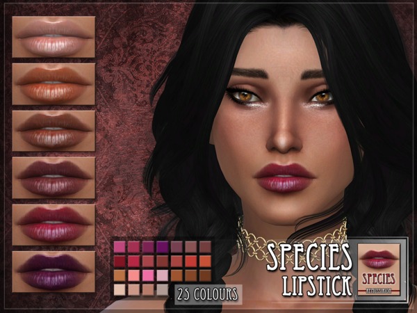  The Sims Resource: Species Lipstick by RemusSirion