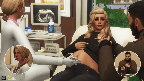  In a bad romance: Story Poses   4   Pregnancy Ecography   Hospital