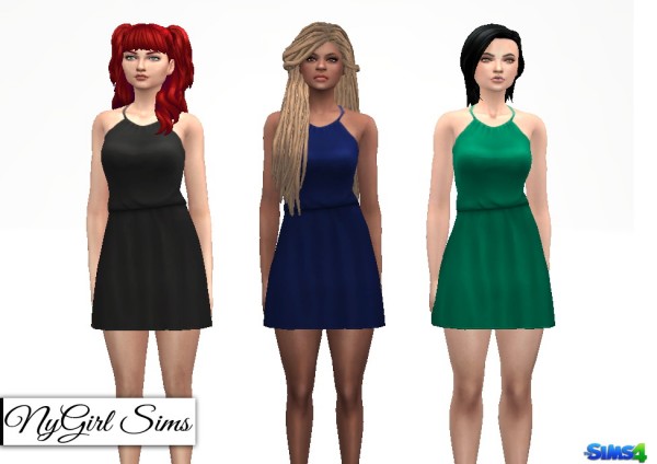  NY Girl Sims: Tied Halter Sundress