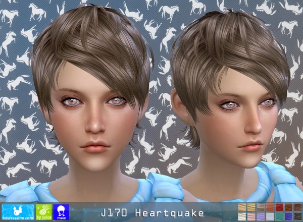  NewSea: J170 Heartquake donation hairstyle for female
