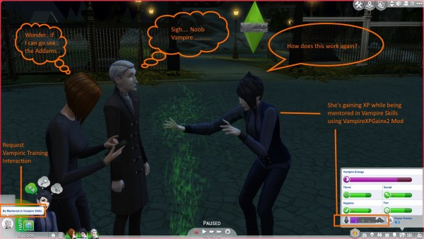 Mod The Sims: Vampire XP Gain Mods - Two Mods by Chaavik • Sims 4 Downloads
