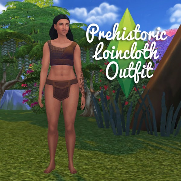  History Lovers Sims Blog: Prehistoric Loincloth Outfit