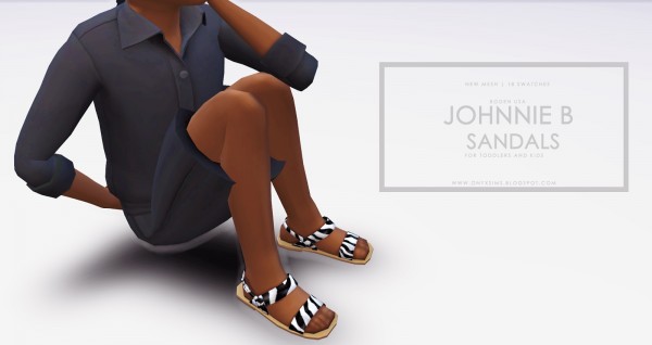  Onyx Sims: Johhnie B sandals for toddlers