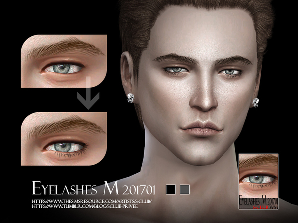 The Sims Resource: Eyelashes M 201704 by S club