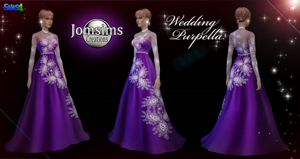  Jom Sims Creations: Purpella wedding dress
