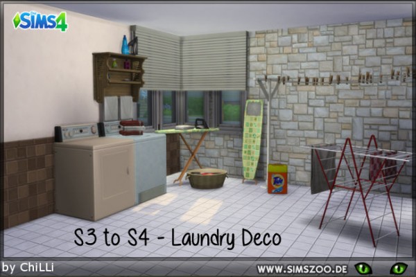  Blackys Sims 4 Zoo: Laundry Deco by ChiLLi