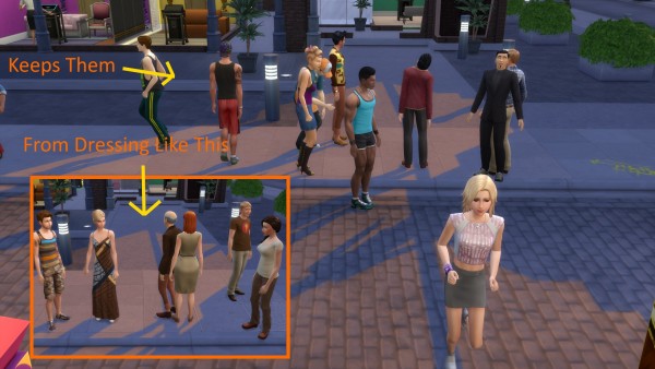  Mod The Sims: No Outfit Change During the Spice Festival by Ravynwolvf
