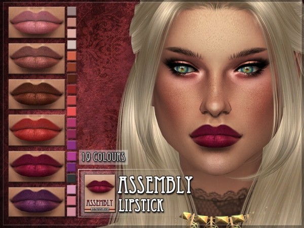  The Sims Resource: Assembly Lipstick by Remus Sirion