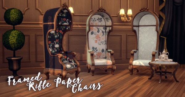  Hamburgercakes: Framed Rifle Paper Chairs