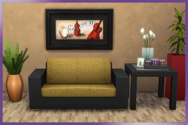  Blackys Sims 4 Zoo: Chilou Sofa by Cappu