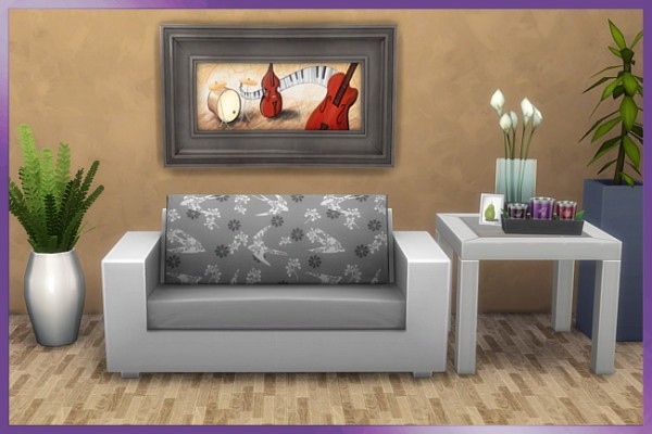  Blackys Sims 4 Zoo: Chilou Sofa by Cappu