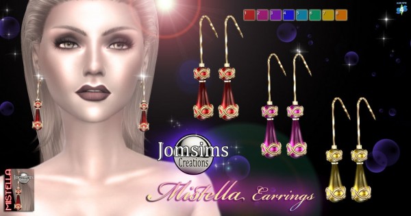  Jom Sims Creations: Mistella earrings