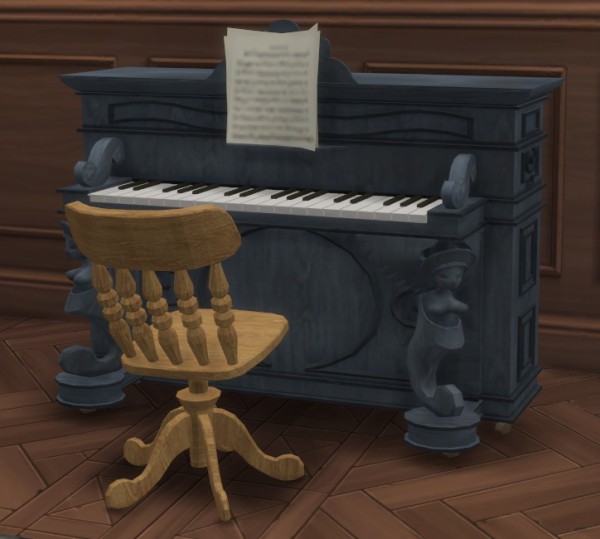  Simsworkshop: 101 Dalmatians  Rogers Piano by BigUglyHag