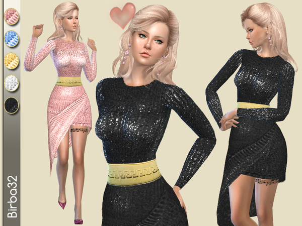  The Sims Resource: Valentina dress by Birba32