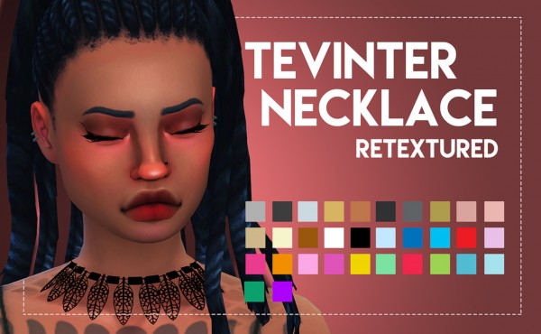  Simsworkshop: Tevinter Necklace Maxis Matched by Weepingsimmer