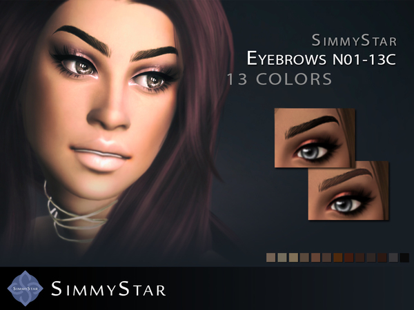  The Sims Resource: Eyebrows N01 by Simmy.Star