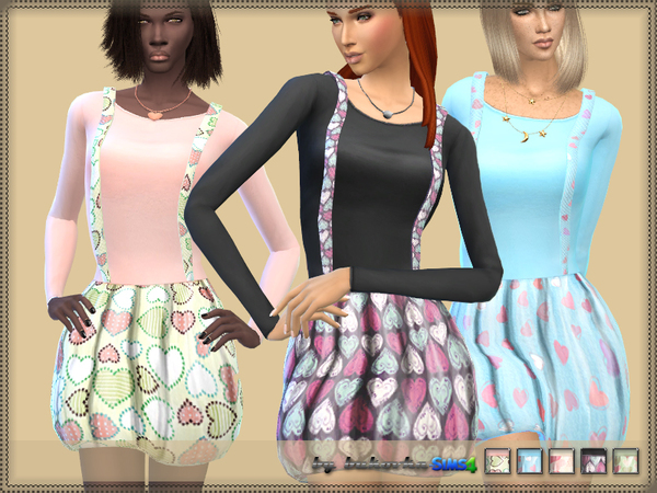  The Sims Resource: Dress and Straps by Bukovka