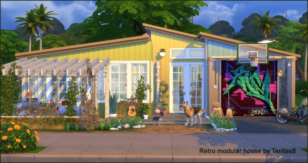  Tanitas Sims: Retro modular house