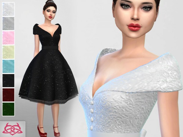  The Sims Resource: Paloma dress by Colores Urbanos