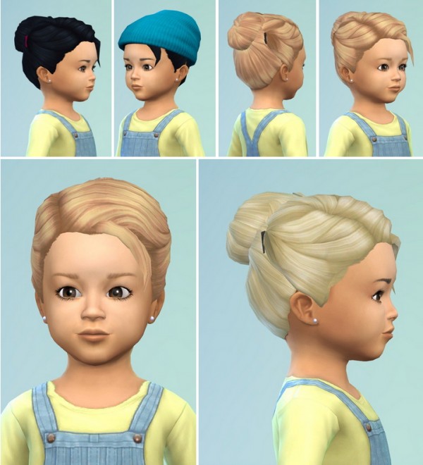  Birkschessimsblog: Toddlers Hair Bun with Clips