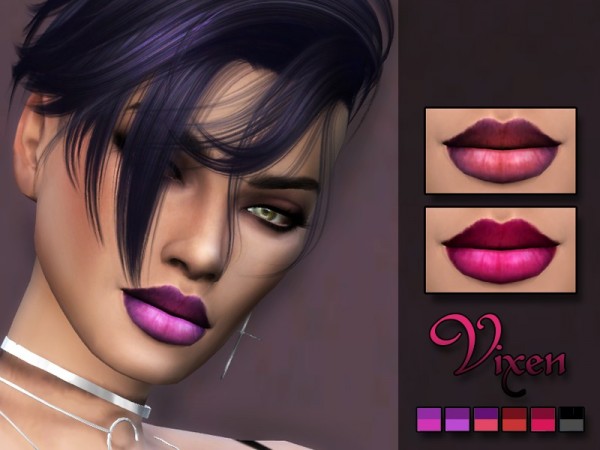  The Sims Resource: Vixen Lipstick by Kitty.Meow