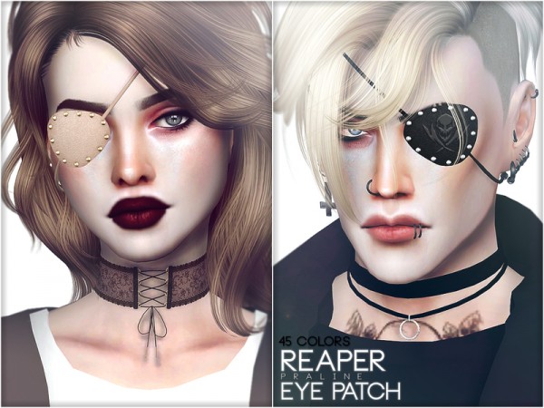  The Sims Resource: Reaper Eye Patch by Pralinesims