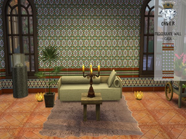  The Sims Resource: Mediterrane Walls Set by MadameChvlr