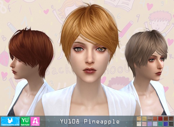  NewSea: YU 108 Pineapple donation hairstyle for her