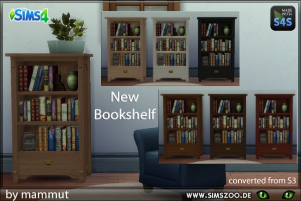  Blackys Sims 4 Zoo: Bookshelf Mission by mammut
