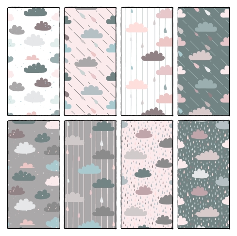  Chillis Sims: Pastel Clouds Wallpaper