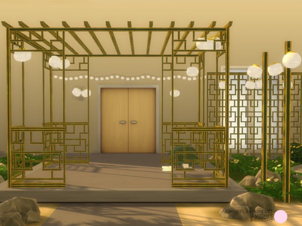  The Sims Resource: Inspired Lantern Set by DOT