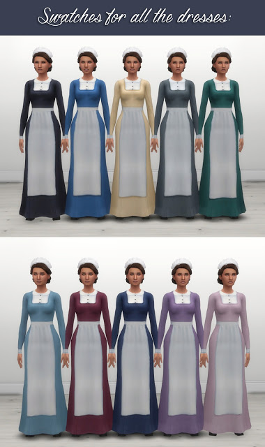  History Lovers Sims Blog: Maids Uniforms