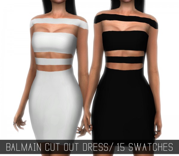 Simpliciaty : Balmain cut out dress