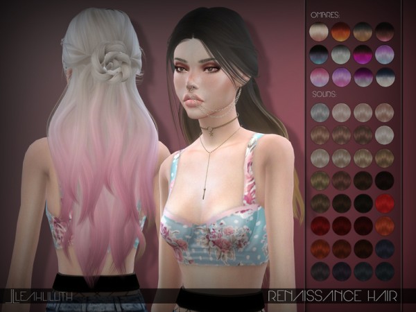  The Sims Resource: LeahLillith Renaissance Hair