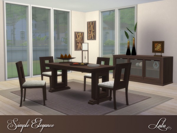 The Sims Resource: Simple Elegance Dining by Lulu265