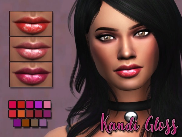  The Sims Resource: Kandi Lipgloss by Kitty.Meow