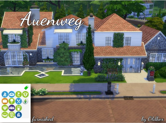  All4Sims: Auenweg house by Oldbox