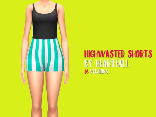  Simsworkshop: High Waisted Short by heartfall