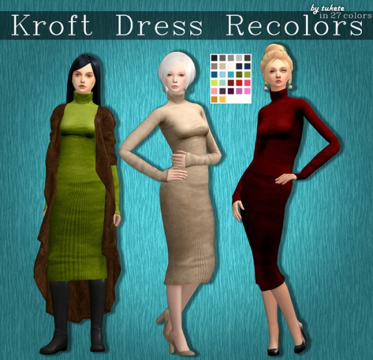  Tukete: Kroft Dress Recolors